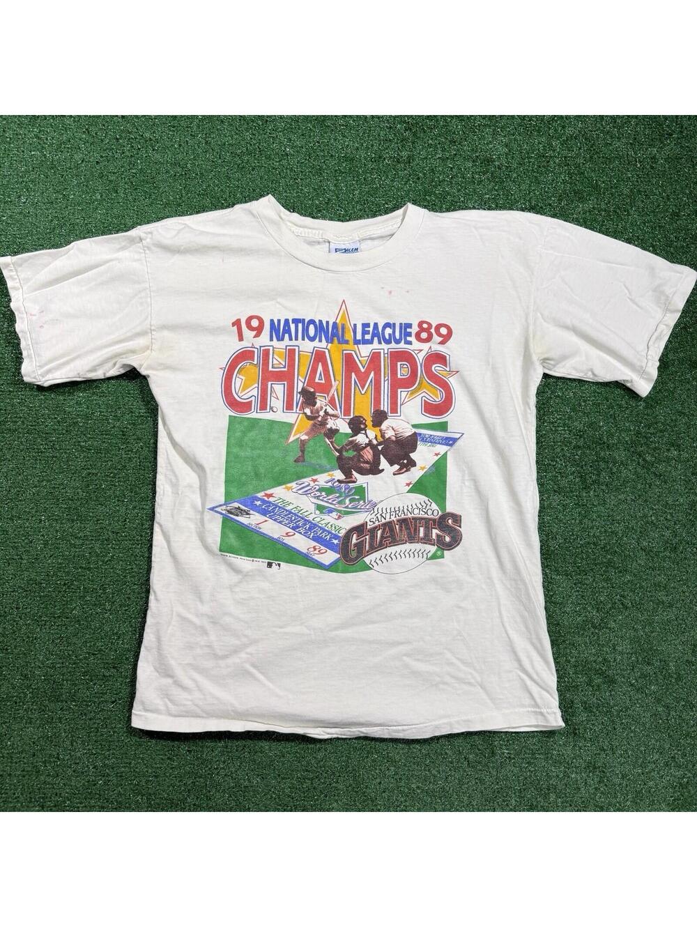 Vintage 1989 SF Giants NL Champs Shirt XL Salem Sportswear USA Made MLB